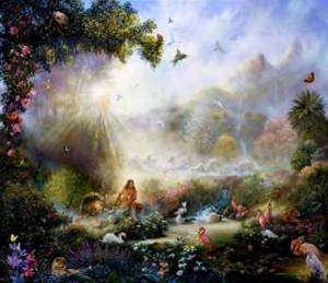 A Painting of the Biblical Garden of Eden