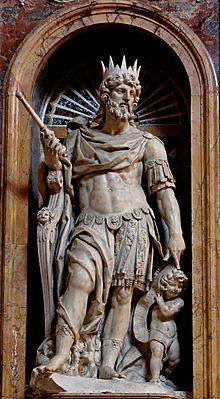 A Statue of King David by Nicolas Cordier
