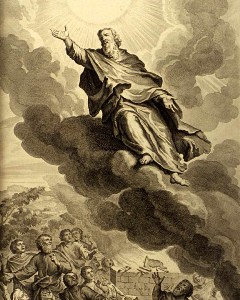 A Painting of Enoch the Prophet Ascending Into Heaven