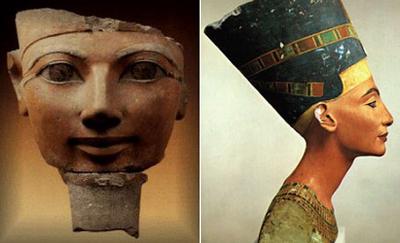 Bust of Queen Nefertiti, 1350 BC, Egyptian Museum, Berlin