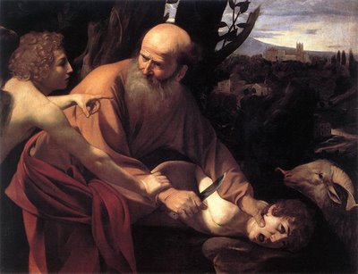 A Painting of Abraham Binding Isaac