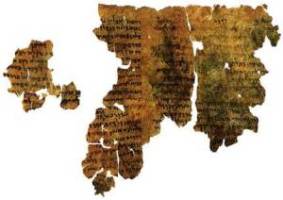 A scroll fragment from the Book of Enoch