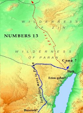 Moses sent spies to scout out the land of Canaan.