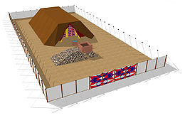 A 3D recreation of the Tabernacle during the Exodus under Moses.