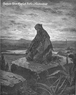 The prophet Isaiah prays as depicted by Gustave Dore.