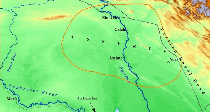 The Assyrian Empire was born on the banks of the Tigris River.