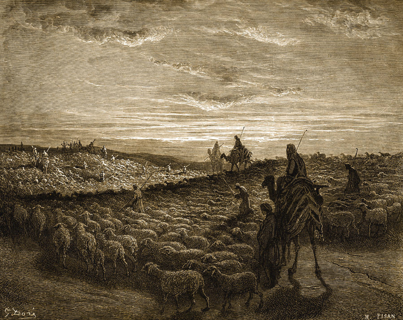 Abram's Journey to Canaan by Gustav Dore