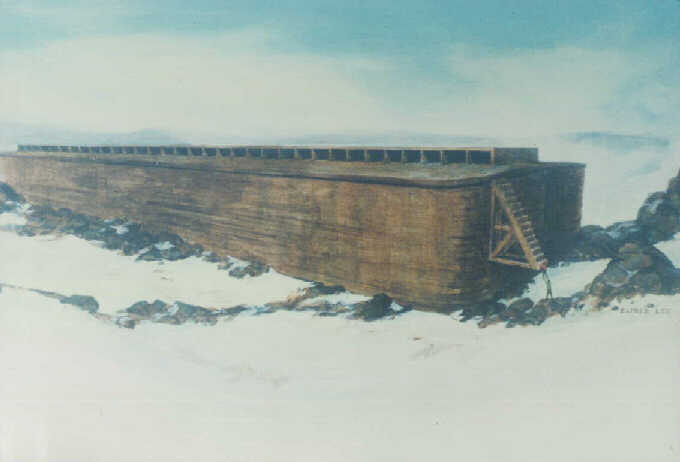 Noah's Ark on Ararat after the Biblical Flood