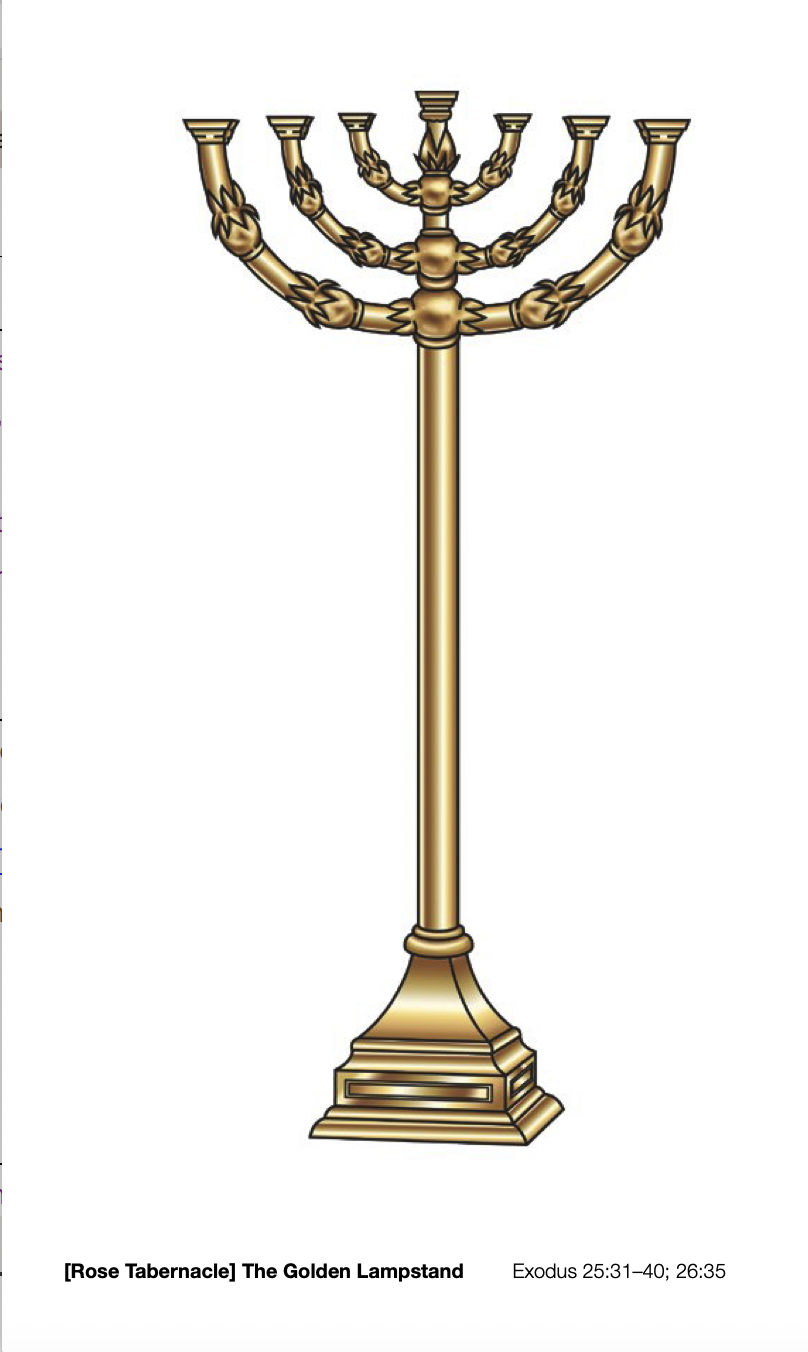 The Golden Lampstand in the Tabernalce. 