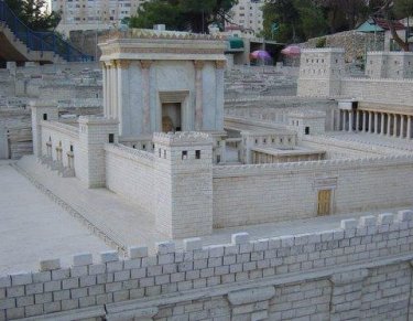 A model of the Jewish Temple in the first-century AD.