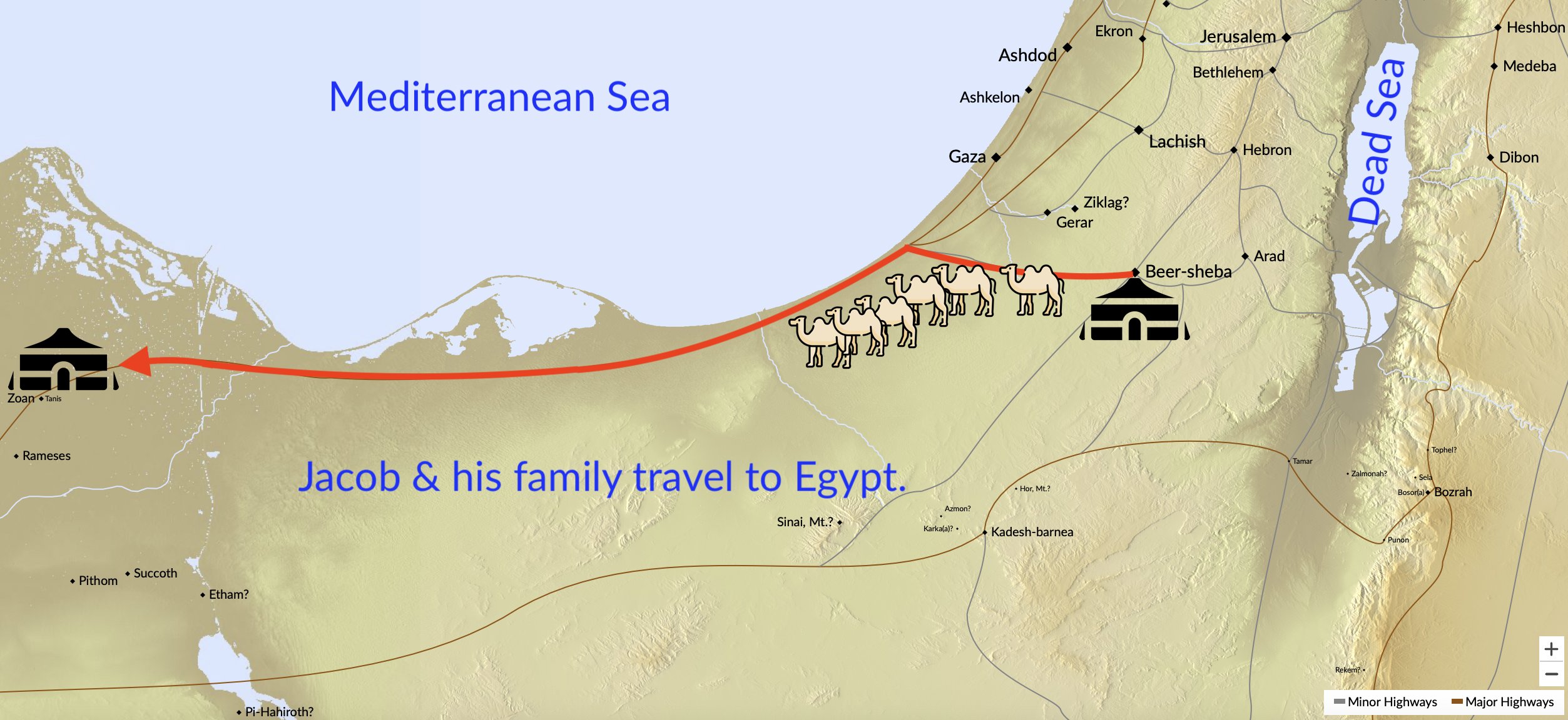 Jacob and his family migrate to Egypt to reunite with Joseph.