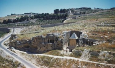 The Valley of Tombs in the Kidron Valley, outsdie the walls of ancient Jerusalem.