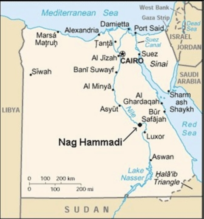 Map of Nag Hammadi.
