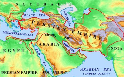 Map of the Persian Empire