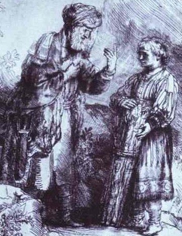 A Rembrandt of Abraham and Isaac
