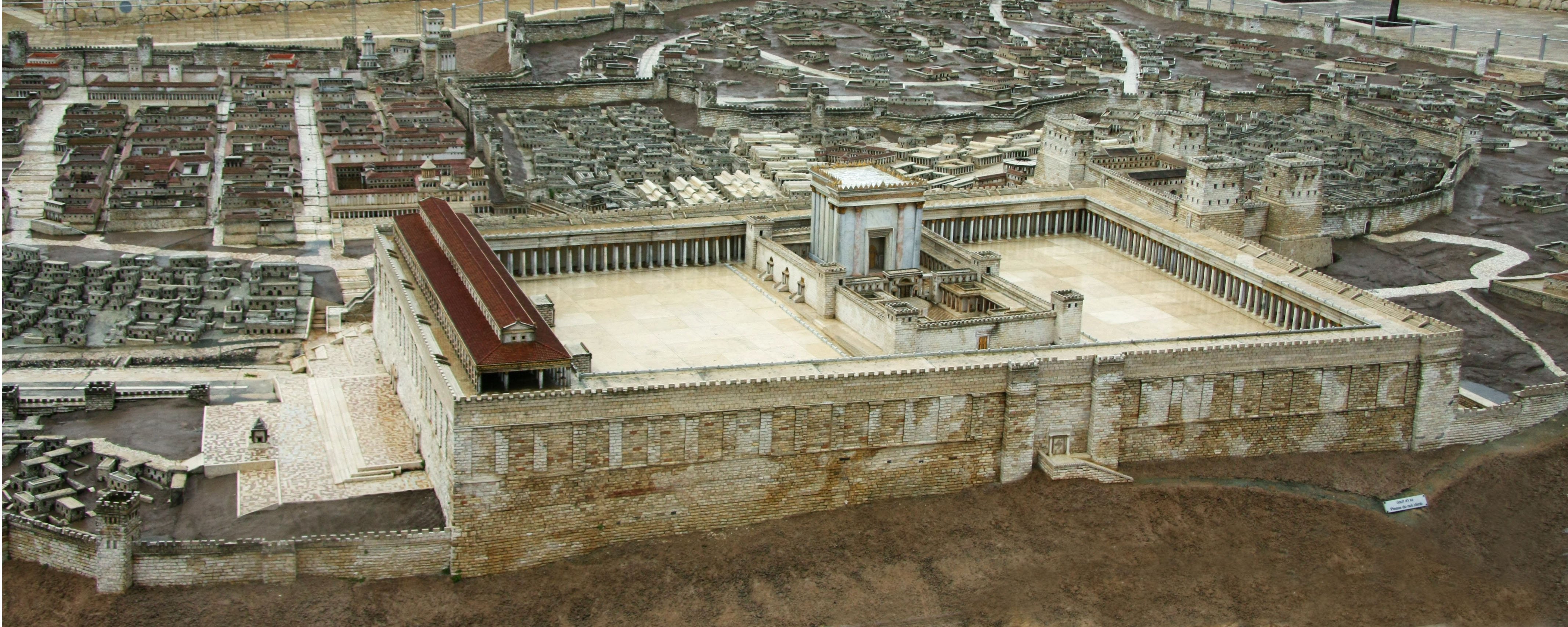 A model of the Second Temple in Jerusalem.