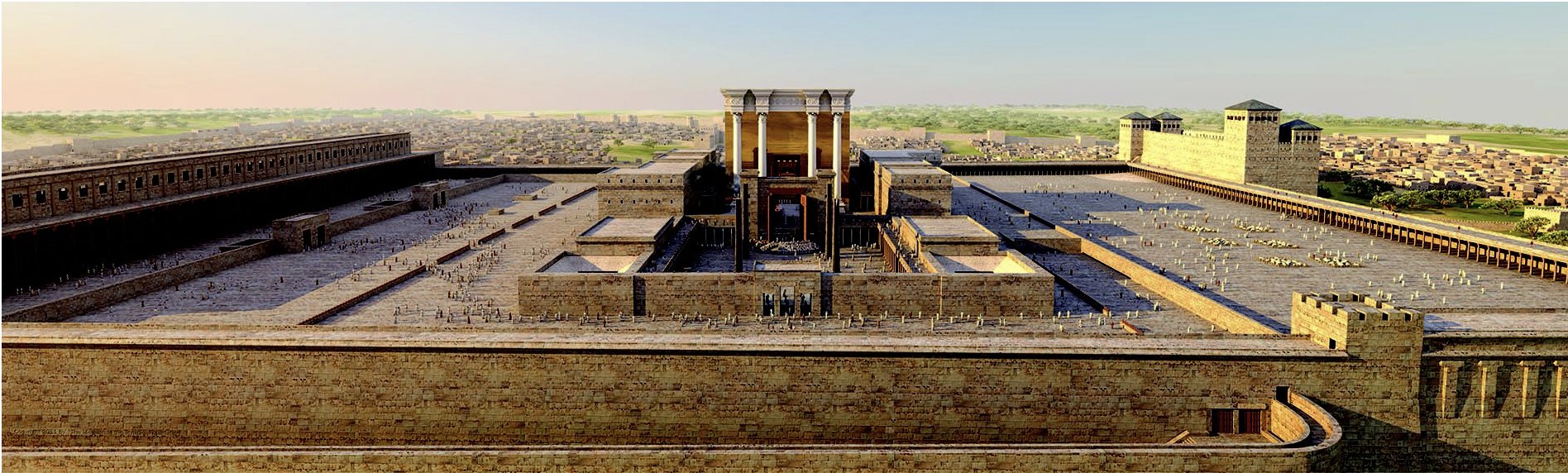 Herod's Temple was the dominant feature of ancient Jerusalem.
