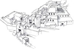 A sketch of the ancient city of Ugarit