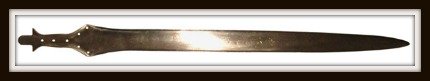 The Philstine Naue Type II sword. It was the premiere weapon of the Iron Age in Canaan.